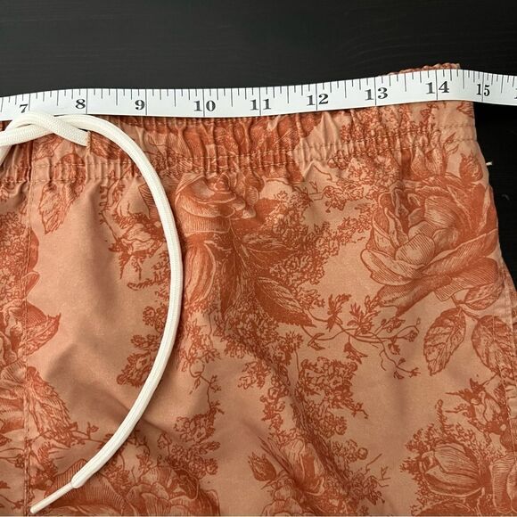 Pacsun Swim Shorts Mens Size Small Orange Flowers Trunks Board Beach Surf - Picture 10 of 12